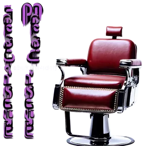 Classic Barber Salon Chair Png Qeb PNG image