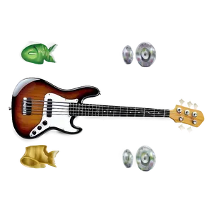 Classic Bass Guitar PNG Ftr4 PNG