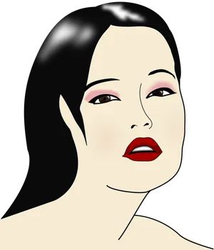 Classic Beauty Makeup Illustration