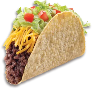 Classic Beef Taco PNG image