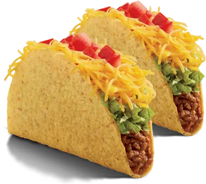 Classic Beef Tacos Image PNG image