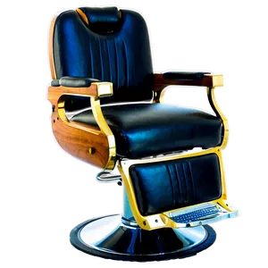 Classic Black Barber Chair Png 06282024 PNG image