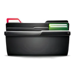 Classic Black Folder Icon PNG 06212024 PNG