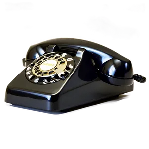 Classic Black Rotary Phone Png Wiw78 PNG image