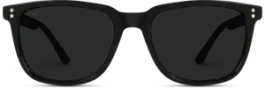 Classic Black Sunglasses Product View PNG image