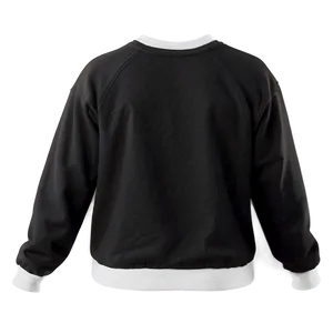 Classic Black Sweatshirt Png 80 PNG image