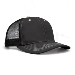 Classic Black Trucker Cap Png Npl PNG image