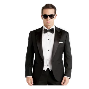 Classic Black Tuxedo PNG Glh