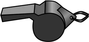 Classic Black Whistle Illustration