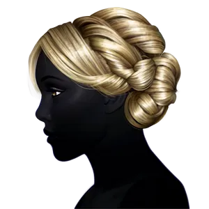 Classic Blonde Updo PNG Ies PNG
