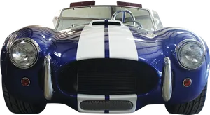 Classic Blue Cobra Roadster H D PNG