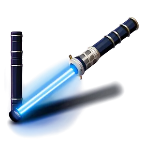 Classic Blue Lightsaber Design Png 06262024 PNG image