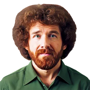 Classic Bob Ross Perm Hair Png 06282024 PNG image