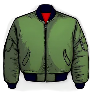 Classic Bomber Jacket Design Png 06282024 PNG image