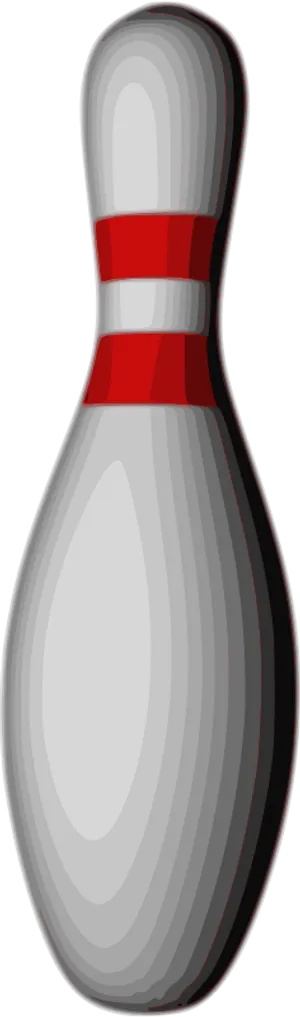 Classic Bowling Pin Graphic PNG image