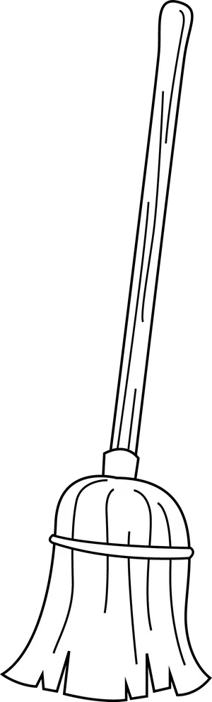 Classic Broom Illustration