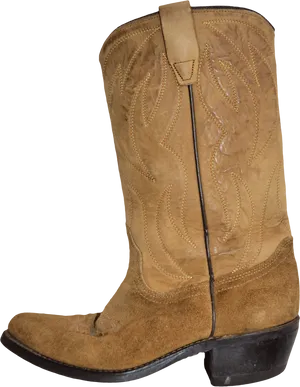 Classic Brown Cowboy Boot.png PNG