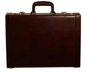 Classic Brown Leather Briefcase