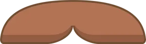 Classic Brown Mustache Graphic
