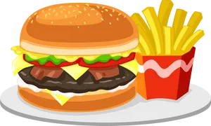 Classic Burgerand Fries