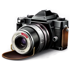 Classic Camera Illustration Png 06212024 PNG image