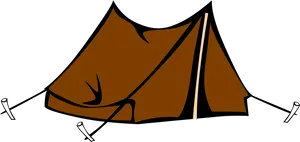 Classic Camping Tent Illustration PNG image