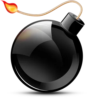 Classic Cartoon Style Bomb PNG image
