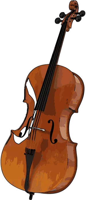 Classic Cello Illustration.png PNG image