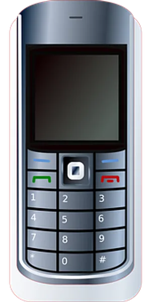 Classic Cellphone Vector Illustration