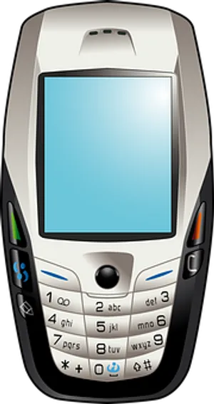 Classic Cellphone Vector Illustration