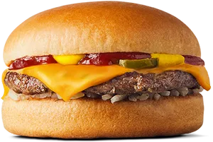 Classic Cheeseburger Delicious Fast Food.jpg PNG image