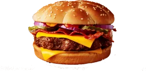 Classic Cheeseburger Deliciousness.png PNG image