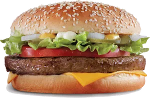 Classic Cheeseburger Deliciousness.png PNG image