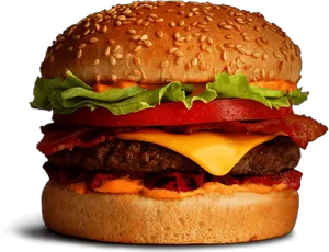 Classic Cheeseburger Deluxe.png PNG image