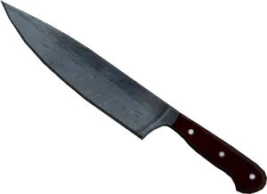 Classic Chefs Knifeon Black Background PNG image