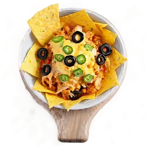 Classic Chicken Nachos Png 06122024 PNG image