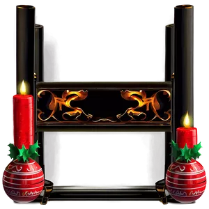 Classic Christmas Fireplace PNG Yjq PNG