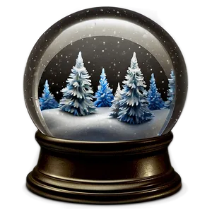 Classic Christmas Snow Globe PNG Rhh PNG