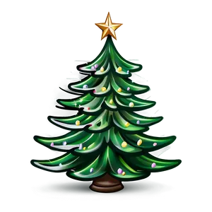 Classic Christmas Tree Design PNG Pwp56 PNG
