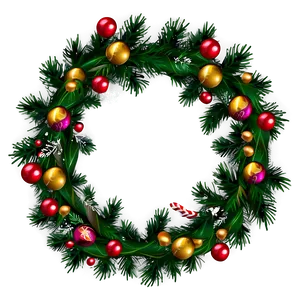 Classic Christmas Wreath PNG 44 PNG