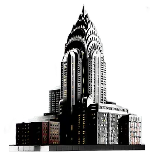 Classic Chrysler Building Profile Png Yqh69 PNG image