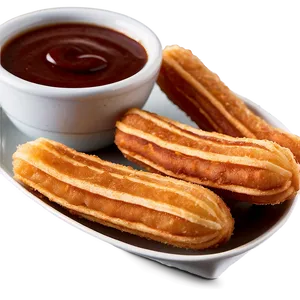 Classic Churros With Sauce Png 06212024 PNG image