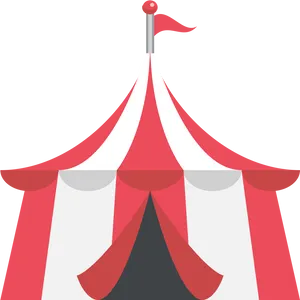 Classic Circus Tent Illustration PNG image