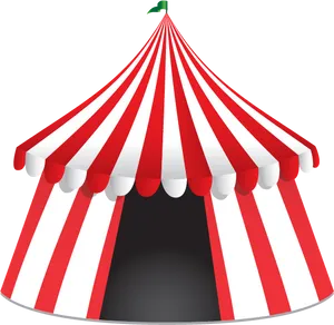 Classic Circus Tent Illustration PNG image