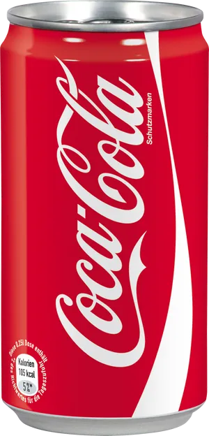 Classic Coca Cola Can PNG image