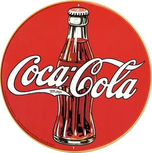 Classic Coca Cola Logoand Bottle PNG