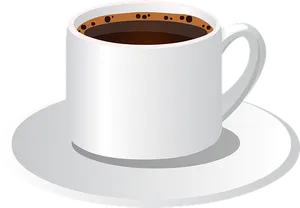 Classic Coffee Cup Vector