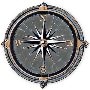 Classic Compass Rose Representation Png 05252024 PNG image
