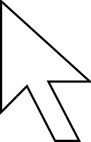 Classic Computer Mouse Cursor Icon PNG image