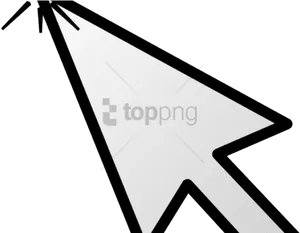 Classic Computer Mouse Pointer PNG image